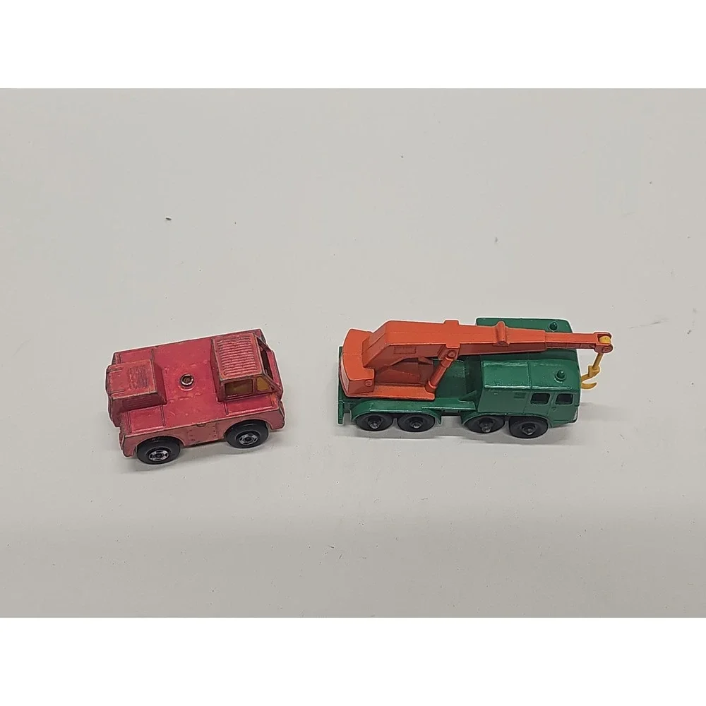 Matchbox Lesney Vintage  Job Lot Crane #30-BP #25-Dump Truck #48 Snow Plow #16